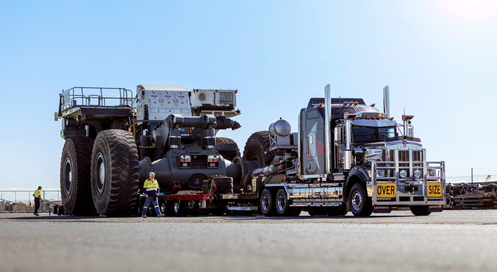 National Heavy Haulage deliver the World’s Second Largest UltraClass Mining Trucks to BHP’s